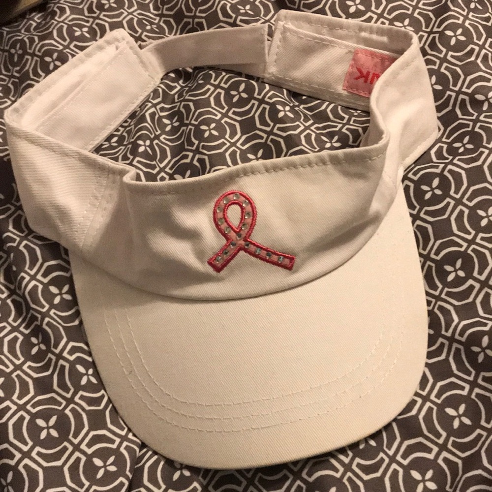 Breast cancer awareness visor